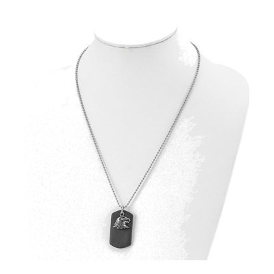 Stainless Steel Eagle Dog Tag Pendant Necklace – view 5