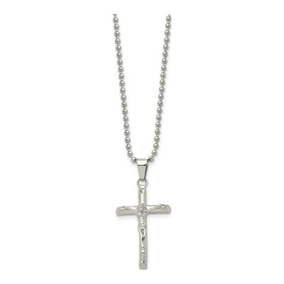 Stainless Steel Crucifix Pendant Necklace – view 4