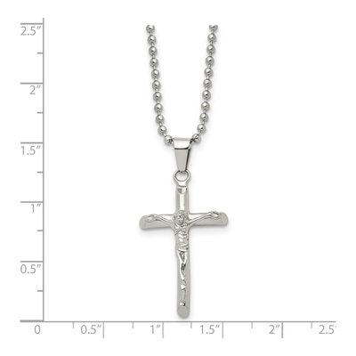 Stainless Steel Crucifix Pendant Necklace – view 6