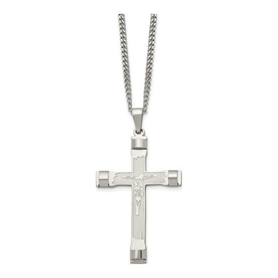 Stainless Steel Crucifix Pendant Necklace – view 4