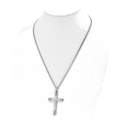 Stainless Steel Crucifix Pendant Necklace – view 5