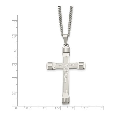 Stainless Steel Crucifix Pendant Necklace – view 6