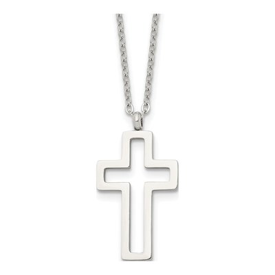 Stainless Steel Cross Pendant Necklace