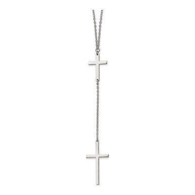 Stainless Steel Cross Pendant Necklace