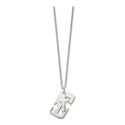 Stainless Steel Cross Pendant Necklace – view 5