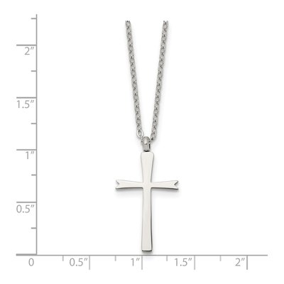 Stainless Steel Cross Pendant Necklace – view 6
