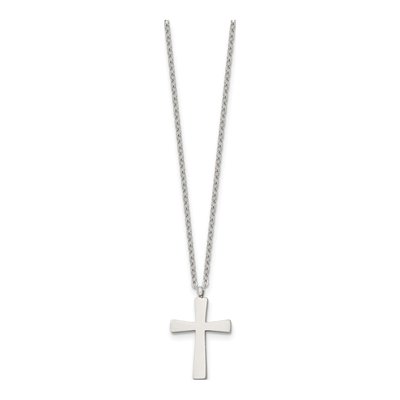 Stainless Steel Cross Pendant Necklace – view 4