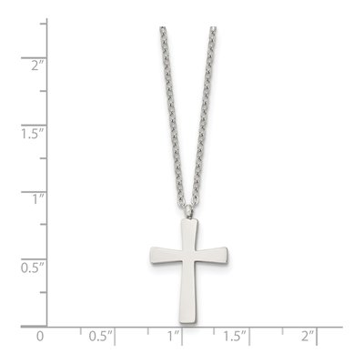 Stainless Steel Cross Pendant Necklace – view 6