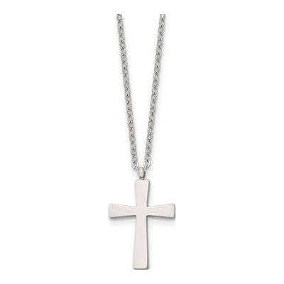 Stainless Steel Cross Pendant Necklace
