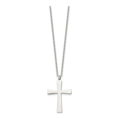 Stainless Steel Cross Pendant Necklace – view 4