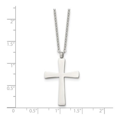 Stainless Steel Cross Pendant Necklace – view 6