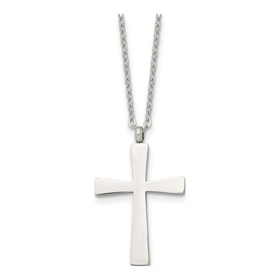 Stainless Steel Cross Pendant Necklace