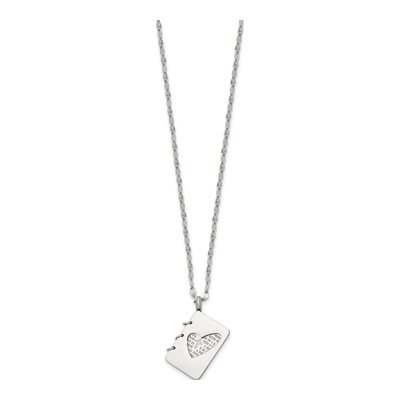 Stainless Steel Lord's Prayer Notebook Pendant Necklace – view 4