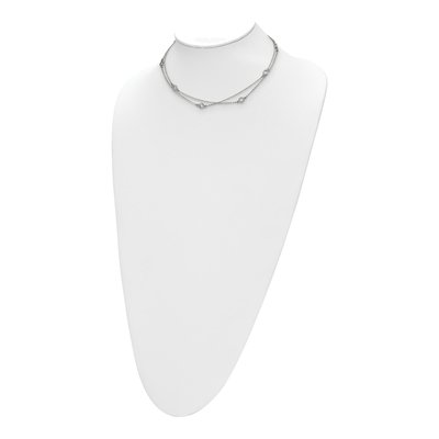 Stainless Steel Two Strand Necklace – view 5