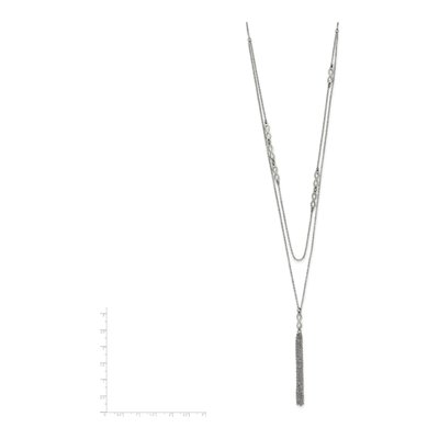 Stainless Steel Infinity Multi-Strand Pendant Necklace – view 7