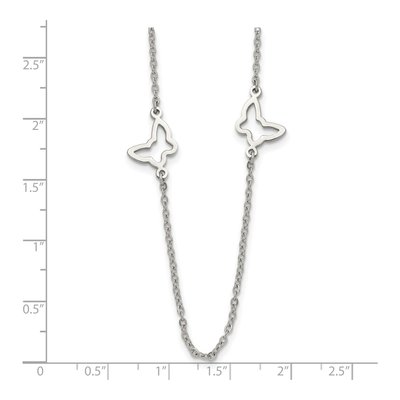 Stainless Steel Butterfly Necklace – view 7