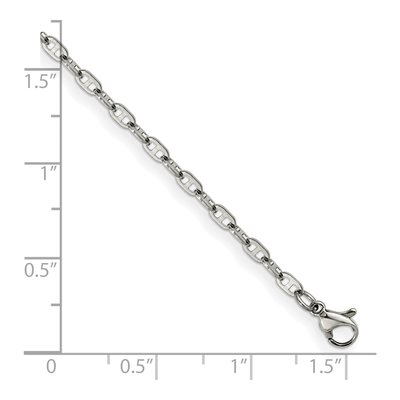 Stainless Steel 2.75mm Anchor Chain Bracelet – view 4
