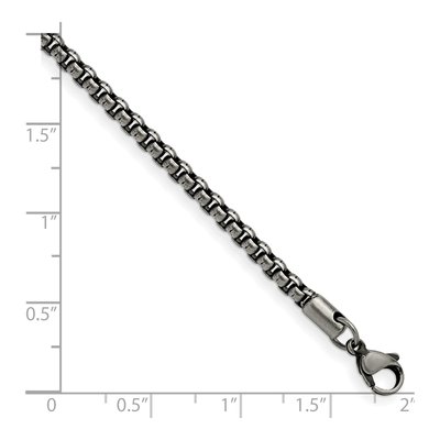 Men's Stainless Steel 3.9mm Box Chain Bracelet – view 4