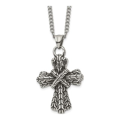 Stainless Steel Cross Pendant Necklace