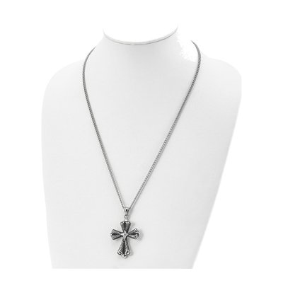 Stainless Steel Cross Pendant Necklace – view 5