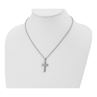 Stainless Steel Cross Pendant Necklace – view 5