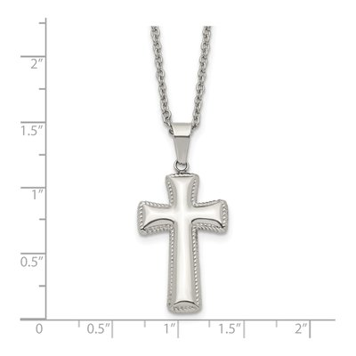 Stainless Steel Cross Pendant Necklace – view 6