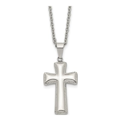 Stainless Steel Cross Pendant Necklace