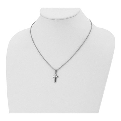 Stainless Steel Cross Pendant Necklace – view 5