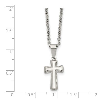 Stainless Steel Cross Pendant Necklace – view 6