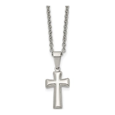 Stainless Steel Cross Pendant Necklace