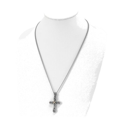 Stainless Steel Cross Pendant Necklace – view 5