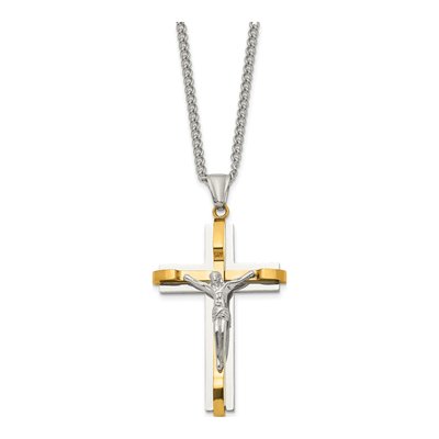 Stainless Steel Crucifix Pendant Necklace – view 4