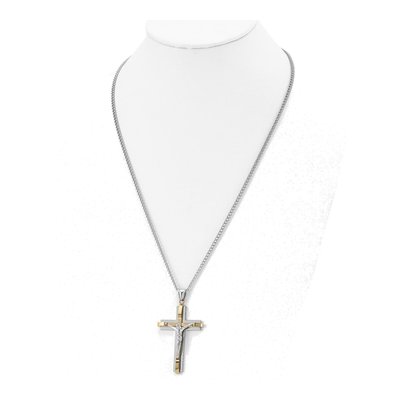 Stainless Steel Crucifix Pendant Necklace – view 5