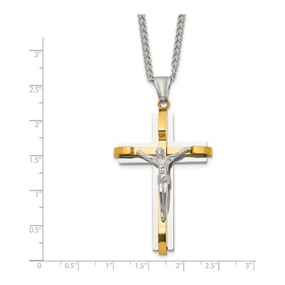 Stainless Steel Crucifix Pendant Necklace – view 6