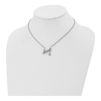 Stainless Steel LOVE Pendant Necklace – view 5