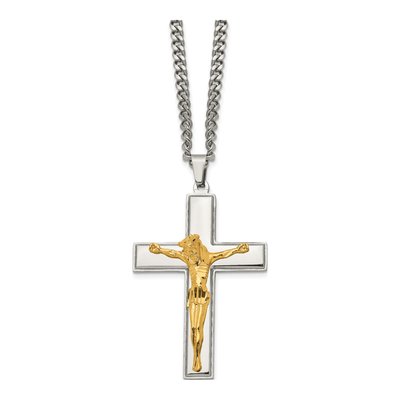 Stainless Steel Crucifix Pendant Necklace – view 4