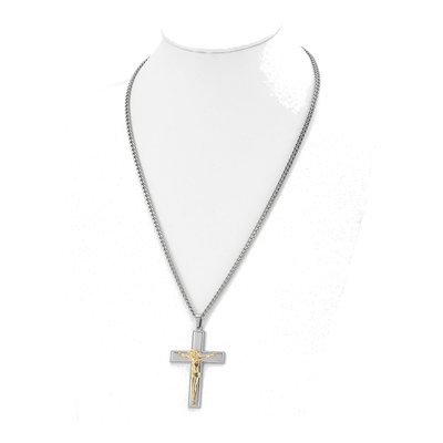 Stainless Steel Crucifix Pendant Necklace – view 5