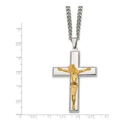Stainless Steel Crucifix Pendant Necklace – view 6