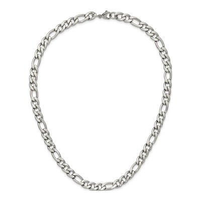 Men's Stainless Steel 7.5mm Figaro Chain – view 7