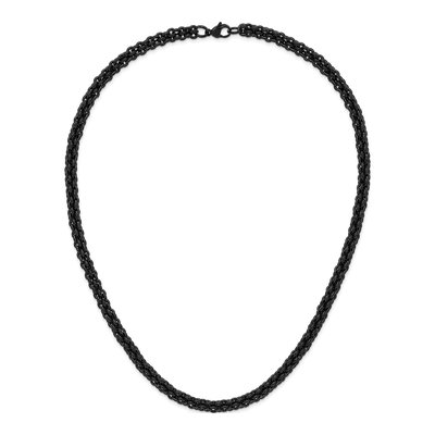 Men's Black Stainless Steel 7.5mm Black Chain – view 7