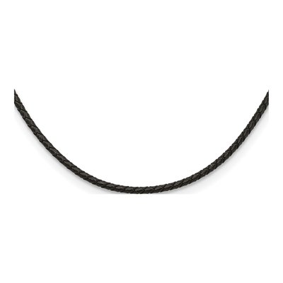 Stainless Steel Leather Cord Necklace