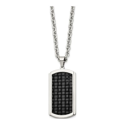 Stainless Steel Dog Tag Pendant Necklace – view 4