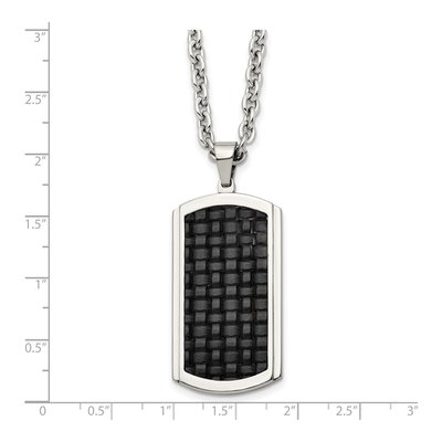 Stainless Steel Dog Tag Pendant Necklace – view 6