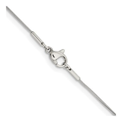 Stainless Steel 0.9mm Snake Chain – view 4