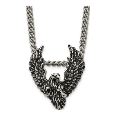 Stainless Steel Eagle Pendant Necklace