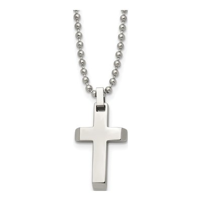 Stainless Steel Cross Pendant Necklace
