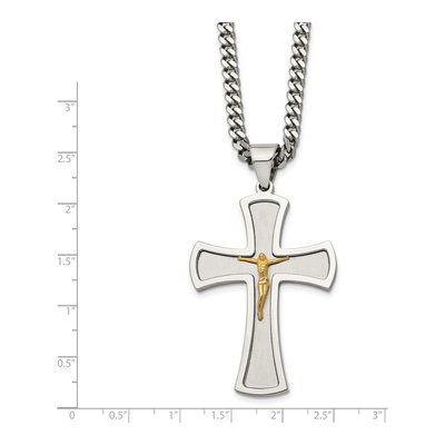 Stainless Steel Crucifix Pendant Necklace – view 5