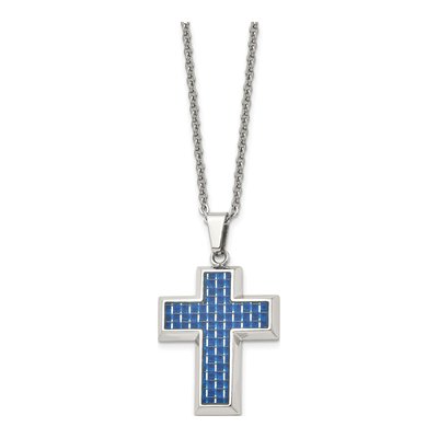 Stainless Steel Cross Pendant Necklace – view 4