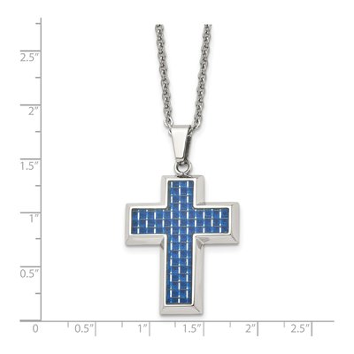 Stainless Steel Cross Pendant Necklace – view 6