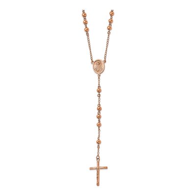 Stainless Steel IP Rosary Necklace